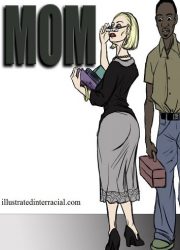 Illustrated interracial - Mom